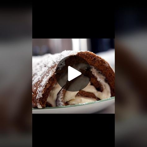 Pumpkin Roll #Thanksgiving #Pumpkin #hawaiispicklelady #delicious #cr... | Pumpkin Roll | TikTok Chocolate Swiss Roll Recipe, Chocolate Roulade, Chocolate Swiss Roll, Girl Cooking, Tiramisu Cake, Pumpkin Roll, Jelly Roll Pan, Swiss Roll, Caking It Up