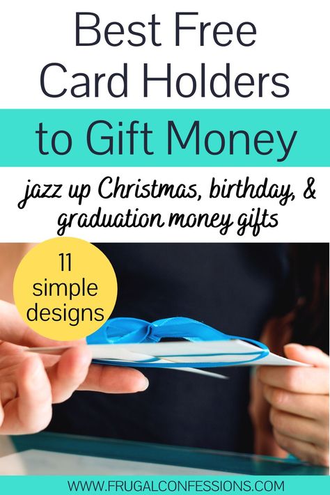 11 Free Printable Money Holder Cards (Christmas, Birthdays, Graduation) Diy Money Holder, Diy Money Cards Holder, Diy Money Holders For Christmas, Christmas Money Holders Diy, Money Holder Cards Diy, Diy Christmas Money Holder, Money Holders Ideas, Money Cards Holder, Christmas Money Cards