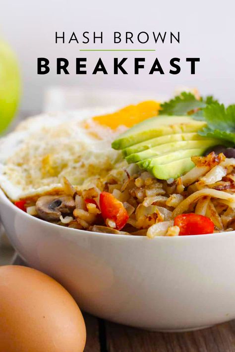 Breakfast Bowls Hashbrowns, Hashbrown Breakfast Bowls Recipe, Easy Breakfast Bowl Ideas, Breakfast Bowls With Hashbrowns, Hash Brown Bowl, Hashbrown Bowl Recipe, Hashbrown Breakfast Bowl, Eggs And Hashbrowns, Hashbrown Bowl