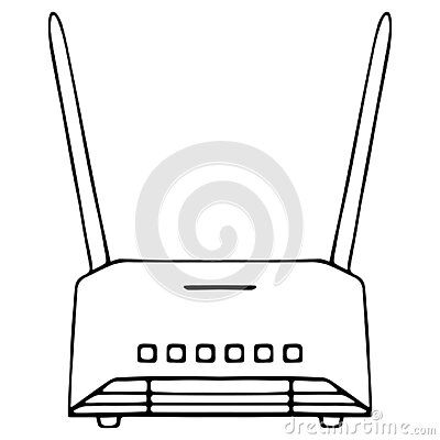 wi-fi-router-sketch-device-wireless-connection-user-to-internet-two-antennas-internet-technology-vector-illustration-doodle-style-outline-isolated-background-idea-web-design Gambar Wifi, Technology Vector, Internet Router, Illustration Doodle, Technology Tools, Internet Technology, Doodle Style, Work Online, Internet Access