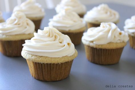 delia creates: Dairy Free & Soy Free Buttercream Frosting Frosting Without Powdered Sugar, Cake Me Home Tonight, Raspberry And Almond Cake, Vegan Vanilla Cupcakes, Cupcakes Oreo, Coconut Cream Cheese Frosting, Vanilla Cupcake Recipe, Carrot Cake Cupcakes, Vanilla Buttercream Frosting