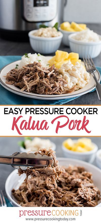 Instant Pot Kalua Pork, Kalua Pork Recipe, Kahlua Pork, Pressure Cooking Today, Kalua Pork, Hawaiian Dishes, Rice Recipes For Dinner, Pot Dinners, Instant Pot Pork