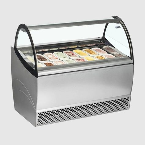 Ice Cream Fridge, Curtain Interior, Ice Cream Display, Display Fridge, Scoop Ice Cream, Ice Cream Freezer, Coffee Shop Logo, Chest Freezer, Fridge Freezer