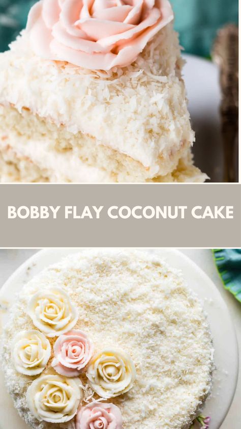 This delicious Bobby Flay Coconut Cake is a creamy, tropical treat perfect for any occasion. With layers of soft, coconut-infused cake and a rich coconut cream cheese frosting, it’s simple to make and uses common ingredients. This cake’s fluffy texture and coconut flavor make it an irresistible dessert you’ll love to share! Red Velvet Coconut Cake, Coconut Cake Christmas, Light Coconut Cake, Mini Coconut Cake, Coconut Christmas Cake, White Coconut Cake, Coconut Filling For Cake, Christmas Coconut Cake, Coconut Cake Decoration Ideas