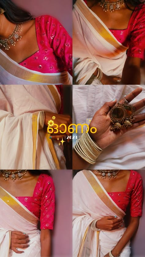 deets aesthetic, onam, desi girl Onam Story Layout, Instagram Shoot Ideas, Jeans Poses Picture Ideas At Home, Half Saree Pics Poses, Onam Instagram Story Ideas, Onam Captions For Instagram, Onam Story Ideas, Onam Captions, Sagar Choti Hairstyles