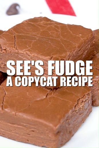 See's Candy Copycat Recipes, Jet Puffed Fantasy Fudge Recipe Original, Sees Candy Recipes Copycat, Millionaire Fudge Recipe, Original Fudge Recipe, Copycat Dessert Recipes, Sees Fudge Recipe, The Best Fudge, Fudge Christmas