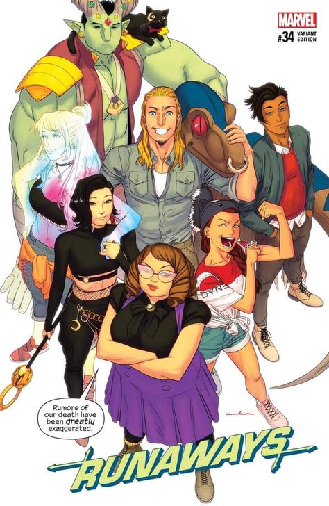 Runaways Comic, Marvel Runaways, Kris Anka, Runaways Marvel, Rainbow Rowell, Book Day, Comic Shop, Marvel Comic Books, Variant Covers