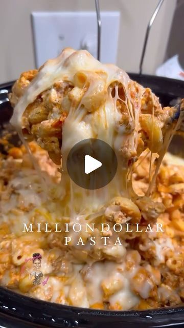 Million Dollar Recipes, Crazybusymama Recipes, Million Dollar Lasagna, Pasta Crock Pot Recipes, Million Dollar Pasta, Lori Conway, Beef Tip Recipes, Crockpot Pasta Recipes, Million Dollar Spaghetti