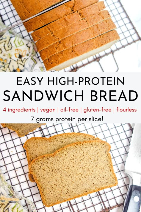 Vegan Sandwich Bread, High Protein Sandwich, Lentil Bread, Protein Sandwich, Gluten Free Vegan Bread, Vegan Bread Recipe, Protein Bread, Paleo Bread, Red Lentils