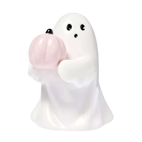 PRICES MAY VARY. 👻【Cute Design】This Halloween resin ghost holding pumpkin garden sculpture uses a cute ghost image, holding a pumpkin, to show the festive atmosphere. 👻【Exquisite details】The sculpture is exquisitely crafted, and the details are exquisitely handled, such as the facial expression of the ghost, the texture of the pumpkin, etc., making the overall work more realistic. 👻【Quality material】Made of quality resin material,not easy to break,suitable for long-term placement indoors or o Ghost Holding Pumpkin, Halloween Resin, Pumpkin Garden, Ghost Images, Coffee Table Centerpieces, Creative Pumpkins, Pink Pumpkin, Ghost Decoration, Cute Bat