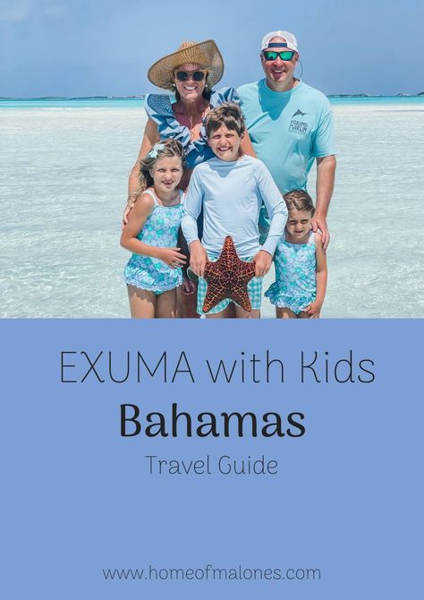 Our Family Trip to Exuma, Bahamas with Kids - Home of Malones Bahamas With Kids, Bahamas Family Vacation, Best Resorts For Kids, Exumas Bahamas, Bahamas Travel Guide, Stylish Travel Outfit, Resorts For Kids, Bahamas Resorts, Family Spring Break