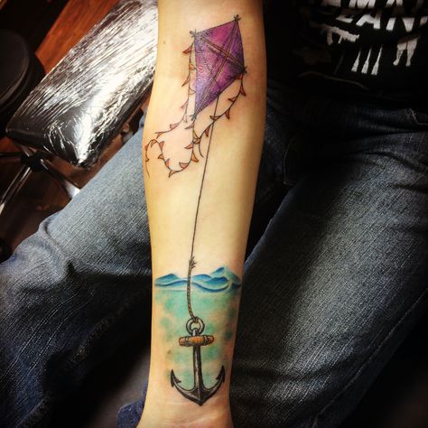 We understand the importance of kites and anchors, kite tattoo, anchor tattoo, kite and anchor tattoo Kite Tattoo, Zen Tattoo, Bird Tattoo Meaning, Whimsical Tattoos, Taboo Tattoo, Anchor Tattoo, Modern Tattoos, Tattoo Meaning, Tattoos Gallery