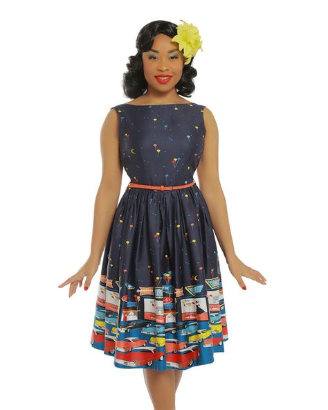 BNWT Lindy Bop drive in dress, 3X! 40 shipped priority. Librarian Style, Lindy Bop, Dress Fitted, Vintage Circus, Rockabilly Fashion, Wiggle Dress, Drive In, New Wardrobe, Favorite Dress