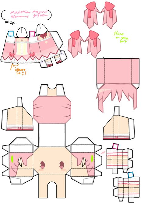 #madokamagica #papercraft #madokakaname Paper Pinwheels, Paper Flower Diy, Paper Figures, Doll Template, Paper Doll Printable Templates, Pinwheels Paper, Paper Dolls Diy, Paper Toys Template, Paper Craft Ideas