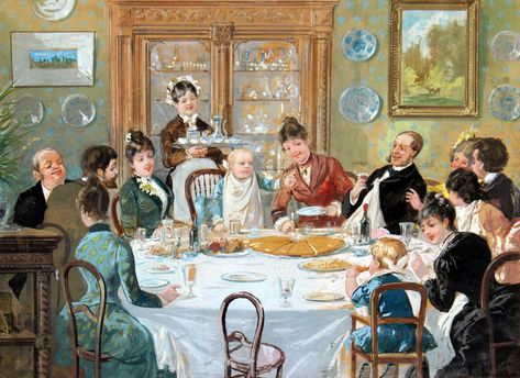 Family Dinner jigsaw puzzle in Piece of Art puzzles on TheJigsawPuzzles.com Family Dinner Painting, Dinner Painting, Art & Craft Paint, Puzzle Art, Family Dinner, Painting Crafts, Final Fantasy, Jigsaw Puzzle, Jigsaw Puzzles