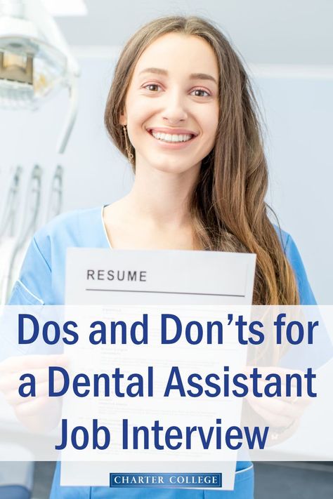 You found a great dental assistant job posting, applied, and you got a call back. Congratulations! Now there’s only one major hurdle to overcome—the job interview. Make a great impression with the help of these tips. Dental Assistant Interview Questions, Dental Assistant Outfits, Fall Interview Outfit, Dental Receptionist, Interview Attire, Dos And Don'ts, Job Search Tips, Interview Tips, Dental Assistant