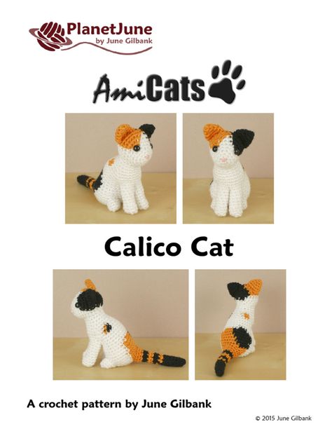 Calico Cat Crochet Pattern Free, Crochet Realistic Cat Free Pattern, Crochet Siamese Cat Free Pattern, Crochet Cat Amigurumi Free Pattern, Crochet Cat Amigurumi, Crochet Cat Pattern, Cat Amigurumi, Head Color, Textile Arts