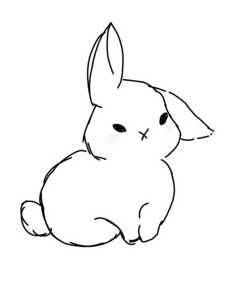 Easy Small Drawings, Easy Bunny Drawing, Animal Sketches Easy, Cat And Dog Tattoo, Bunny Sketches, Quick Sketches, Trendy Rings, Bunny Drawing, Cute Small Animals