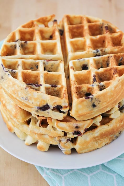 Blueberry Waffles Recipe, Buttermilk Waffles Recipe, Blueberry Waffle, Belgian Waffles Recipe, Belgium Waffles, Buttermilk Waffles, Blueberry Waffles, Waffle Iron Recipes, Waffle Maker Recipes