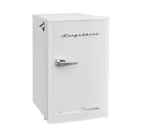 Kitchen - Small Appliances - Mini Fridges & Freezers - Frigidaire Retro Mini Fridge (white) - TSC.ca - Online Shopping for Canadians Retro Mini Fridge, Refrigerator Accessories, Mini Fridges, Frozen Treat, Freezers, Fridge Freezers, Mini Fridge, Energy Consumption, Low Energy