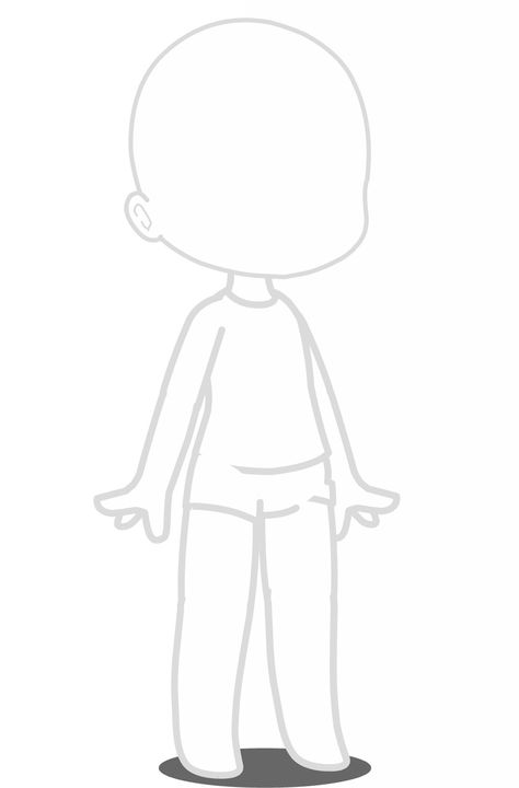 Blank Gacha Character, Gotcha Body Base, Gacha Torso Base, Gacha Club Body Base Poses, How To Draw Gacha Life Bodies, Gacha Life Bodies, Gacha Body Drawing, Gacha Art Base Free, Gacha Body Tutorial