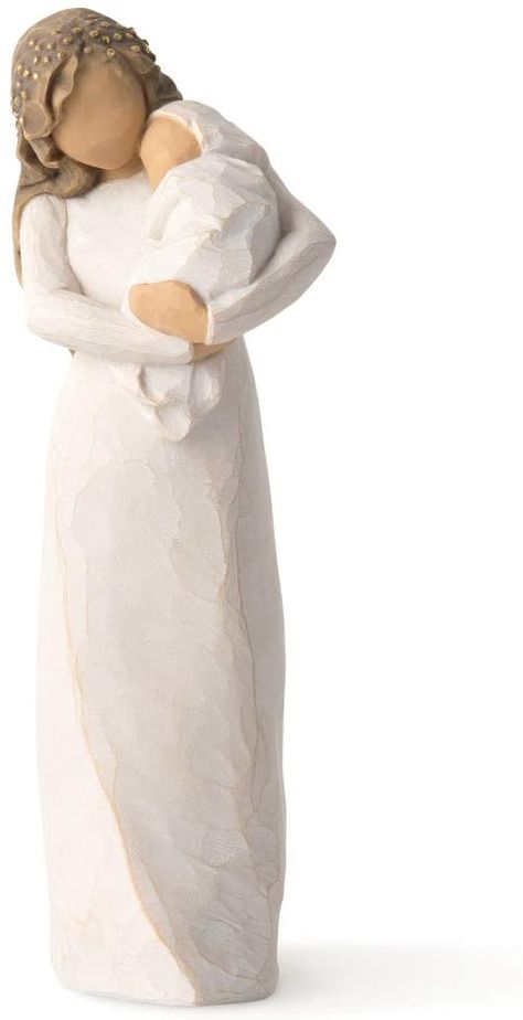 Willow Tree Sanctuary Figurine : Amazon.co.uk: Home & Kitchen Willow Tree Figures, Body Gestures, Willow Tree Angels, Creative Holiday Gifts, Willow Tree Figurines, Being Together, Handcrafted Decor, Angel Tree, Tree Drawing