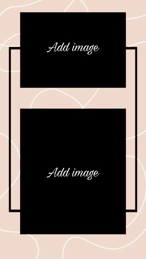 Instagram Story 2 Pictures Template, 2 Layout Instagram Stories, 2 Photo Layout Instagram Story Ideas, Instagram Story Ideas Horizontal Photo, Template Brown, Idea Template, Frame Instagram, Insta Layout, Mini Frame