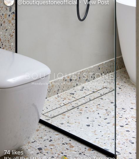 Terrazzo Flooring Bathroom, Terrazzo Bathroom Floor, Terrazzo Bathroom Tiles, Bathroom Terrazzo, Terazzo Floor, Terrazzo Kitchen, Tiles For Bedroom, Terrazzo Bathroom, Porcelain Tile Bathroom