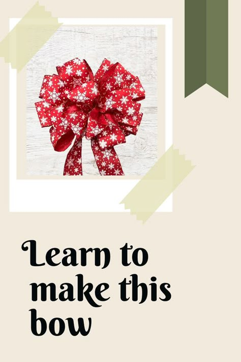 How To Make Large Ribbon Bows, Making A Bow For A Wreath Step By Step, Large Bow Diy How To Make, Making Large Bows For Wreaths, Large Bow Tutorial Wired Ribbon, How To Make A Large Wreath Bow, How To Make A Big Loopy Bow, How To Make A Christmas Bow For A Wreath, Making Wreath Bows Easy Diy