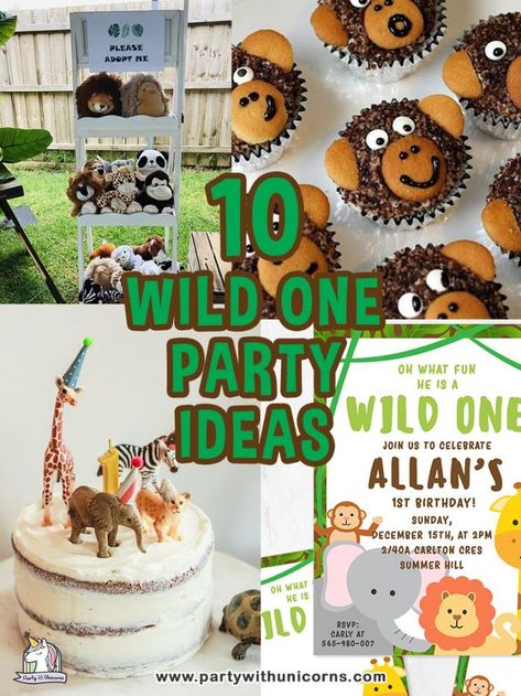 Are you planning a Wild One Party? Check out these 10 Fun Wild One Party Ideas to get your party planning started. our ideas include free party printables including invitations. Everything you need to make a super fun party for your little wild thing. #wildone #wildoneparty #wildonepartyideas #firstbirthday #firstbirthdayideas Wild One Party Games, Wild One Party Ideas, Birthday Diy Decorations, Boys Birthday Party Games, Wild One Party, Animal Party Favors, Park Party, Wild Birthday Party, Vbs 2023