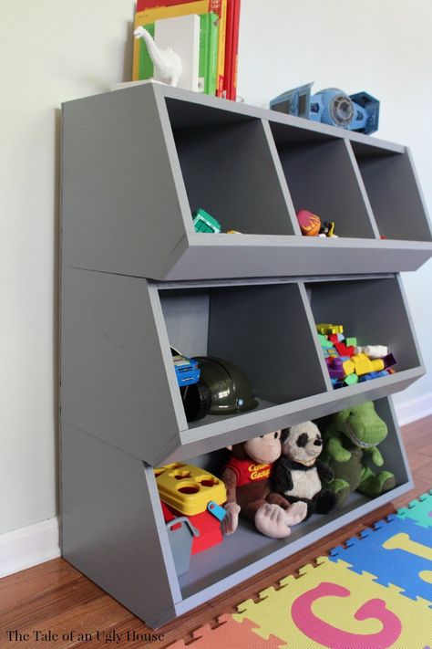 There is nothing like good storage and a well-organized space! I have found that one of the hardest places to organize has been my toddlers bedroom. With the ever-growing toy collection, it seemed like there was no hope! We purchased a toy box over a year ago but I quickly found that it was more ... Read More about Custom Toy Organizer Diy Cubby Storage, Diy Cubbies Storage, Diy Cubby, Diy Cubbies, Diy Entry Table, Kids Bedroom Organization, Diy Toy Storage, Clever Kids, Kids Toy Organization