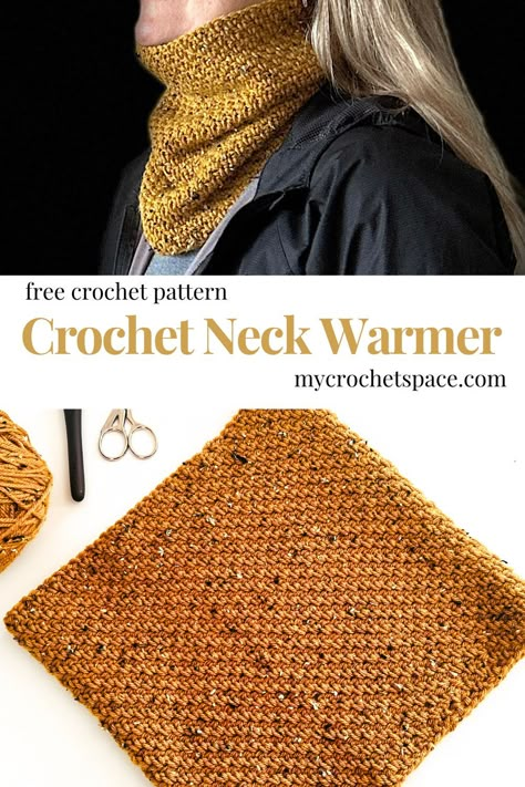 Crochet Neck Warmers Free Pattern, Crochet Gaiter Pattern Free, Easy Crochet Neck Warmer, Free Crochet Cowl Patterns For Women, Crochet Cowl Free Pattern Neck Warmer, Neck Warmer Crochet Pattern Free, Crochet Neck Warmer Free Pattern, Crochet Neck Warmer Pattern, Crochet Neck Scarf