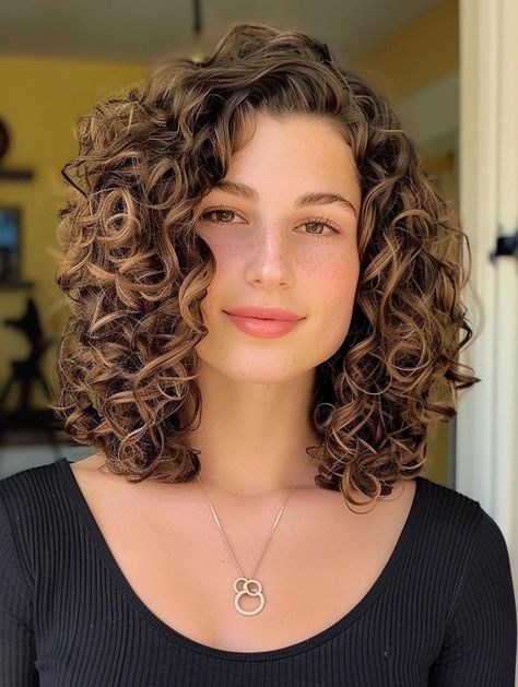 Long Curly Bob Haircut, Best Haircuts For Curly Hair, Coarse Curly Hair, Long Curly Bob, Hair Color Ideas For Brunettes Balayage, Styles For Curly Hair, Short Curly Cuts, Curly Cuts, Enhance Natural Curls