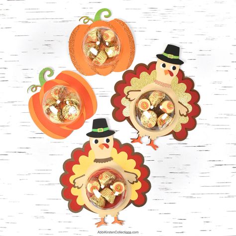 Candy Holders Diy Ideas, Candy Holder Diy, Candy Holder Svg, Pumpkin Candy Holder, Thanksgiving Candy, Gift Card Holder Diy, Paper Rose Template, Glitter Ornaments Diy, Fall Candy