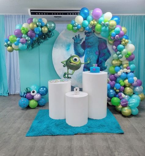 Monster Inc Backdrop, Monsters Inc Birthday Backdrop, Monsters Inc Balloon Garland, Monsters Inc Baby Shower Ideas, Monster Inc Baby Shower Ideas, Monsters Inc Centerpieces, Monster Inc Party Ideas, Monsters Inc Birthday Party Ideas, Monsters Inc Decorations