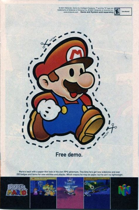 One of my favorite full-page Nintendo Power ads. Old Nintendo, Retro Games Poster, Retro Gaming Art, Video Game Posters, Mario Nintendo, Paper Mario, Mario Art, Poster Ads, Nintendo Game