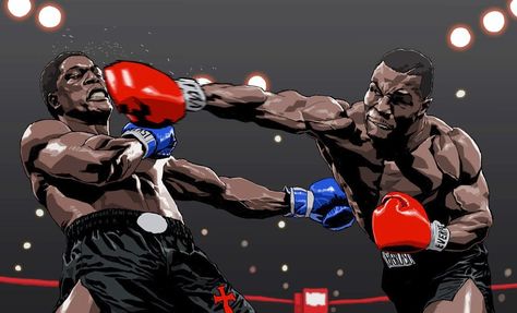 Mighty Mike, Boxing Posters, Sport Art, Sports Figures, 80s Cartoons, Mike Tyson, Sports Art, Mixed Martial Arts, Muay Thai