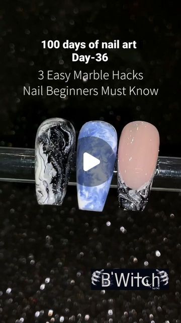 Sanjam Kaur on Instagram: "Most requested video, 3 easy marble hacks ❤️🧿 Comment for any query on this. #bwitchsalons #bwitchsalonsbysanjam #marbletutorial #marbleart #marblenails #marblenailsart #marblenailtutorial #nailtutorials #nailtutorial #naildesign #nailtrends #learnnails" How To Make Marble Nails, Easy Marble Nails, Marble Gel Nails, Marble Nails Tutorial, Nail Desi, Nail Hacks, Nails Tutorial, Marble Nails, Marble Art