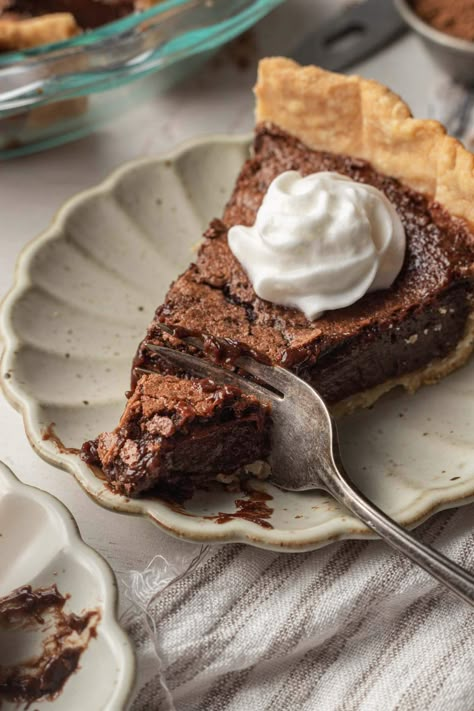 Chocolate Pie Cake, Choc Chess Pie, Chocolate Pie The Help, Dark Chocolate Chess Pie, Silky Chocolate Pie, Easy Chocolate Chess Pie, Mini Chocolate Chess Pies, Chocolate Pie Thanksgiving, Mini Chess Pies