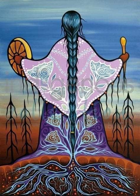 Jackie Traverse Art, Canadian Indigenous Art, Indigenous Painting, Estranged Mother, First Nations Art, Stop Motion Animation, Spirit Art, Art Traditional, Mixed Media Sculpture