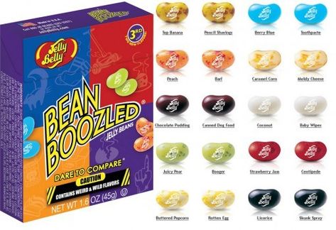 Top 10 Wonderful and Weird Jelly Beans Harry Potter Jelly Beans, Moldy Cheese, Jelly Bean Flavors, Bean Boozled, Jelly Belly Beans, Anniversaire Harry Potter, Canned Dog Food, Butter Popcorn, Caramel Corn