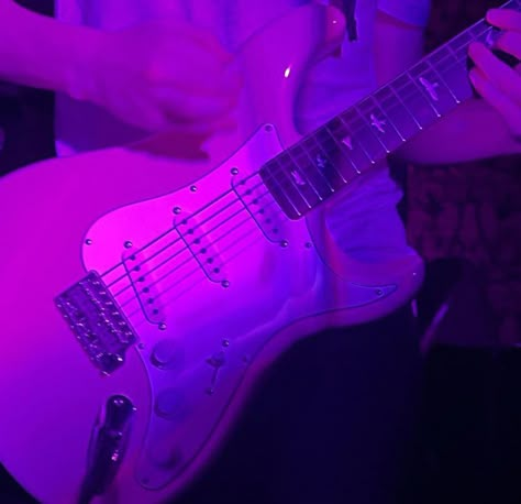 Rockstar Guitar, Rocker Aesthetic, Playlist Pics, 2000 Aesthetic, Purple Guitar, Cybercore Aesthetic, Dark Purple Wallpaper, Violet Aesthetic, Rock Aesthetic