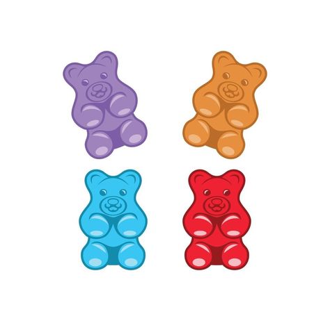 Gummy Bear Clipart, Gummy Bear Illustration, Gummy Bear Candy, Candy Design, Bear Clipart, Money Images, Illustration Animation, Bear Illustration, Gummy Bear