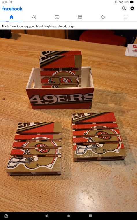 Diy 49ers Crafts, 49ers Crafts, 49ers Gifts, Diy Picture Frames, Diy Frame, Man Cave, Picture Frames, Nfl, Gift Box