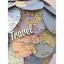 International Party Theme, Travel Theme Party Decorations, Travel Centerpieces, Adventure Party Theme, Around The World Theme, Travel Fashion Airport, 70th Birthday Party, Travel Party Theme, Adventure Party