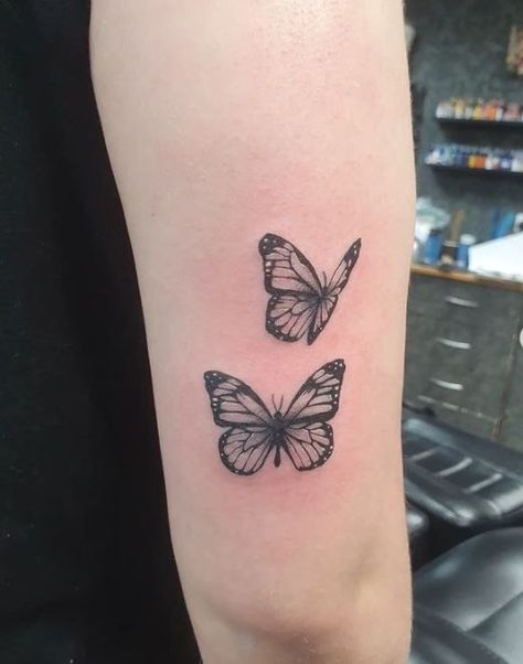 Butterfly bicep tattoos Bicep Tattoos For Women, Outer Bicep Tattoos, Bicep Tattoos, Bicep Tattoo, Inner Power, Symbols Of Strength, Tattoo Styles, Tattoos For Women, Tatting