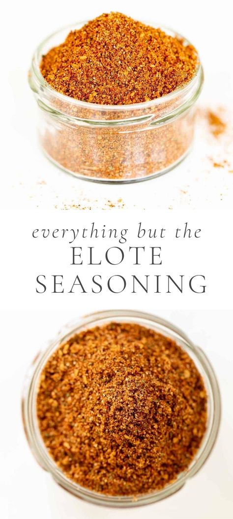 Everything but the Elote Seasoning is a quick and easy seasoning mix that mingles the classic tastes of Mexican-inspired food with a bit of parmesan cheese. Everything But The Elote Seasoning, Elote Seasoning, Elote Recipe, Mexican Side Dishes, Change Time, Julie Blanner, Mix Recipes, Homemade Seasonings, Spice Mix