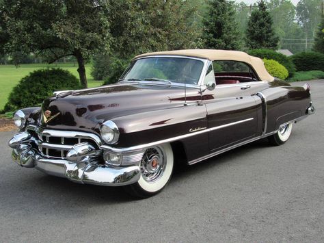 1953 Cadillac Series 62 Convertible Most Luxurious Car, Cadillac Convertible, Classic Cadillac, Old American Cars, Cadillac Series 62, Cars Aesthetic, Vintage Vw Bus, Pimped Out Cars, Cars Usa