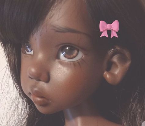 Doll Beauty Aesthetic, Doll Aesthetic, Black Femininity, Black Art Pictures, Black Doll, Cartoon Profile Pics, Everything Pink, Pretty Dolls, Ball Jointed Dolls