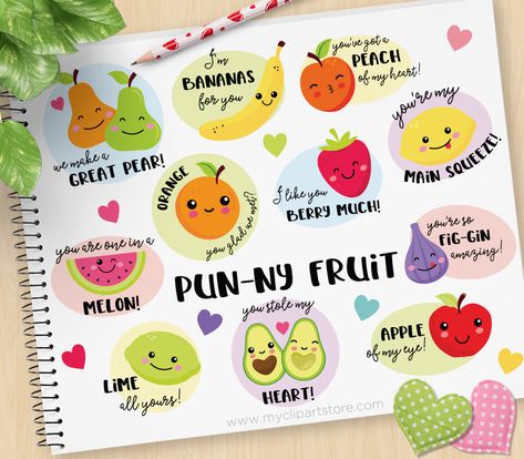 Citation Saint Valentin, Fruit Quotes, Valentine Jokes, Valentines Day Puns, Valentines Quotes Funny, Fruit Puns, Valentines Puns, Fruit Vector, Kawaii Fruit